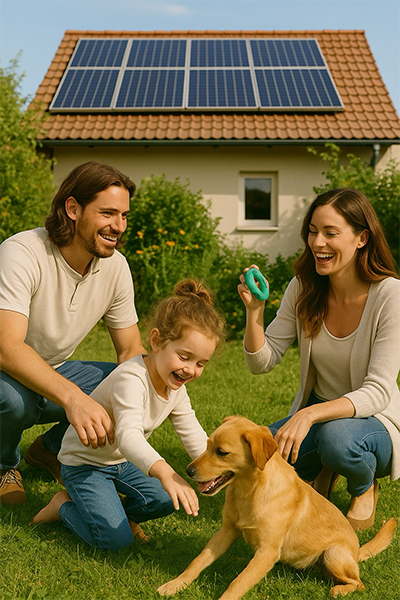 Completed solar installation